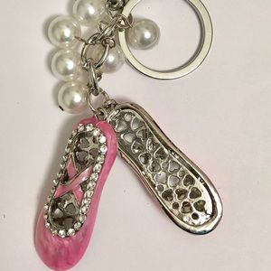 Ballerina shoes keychains